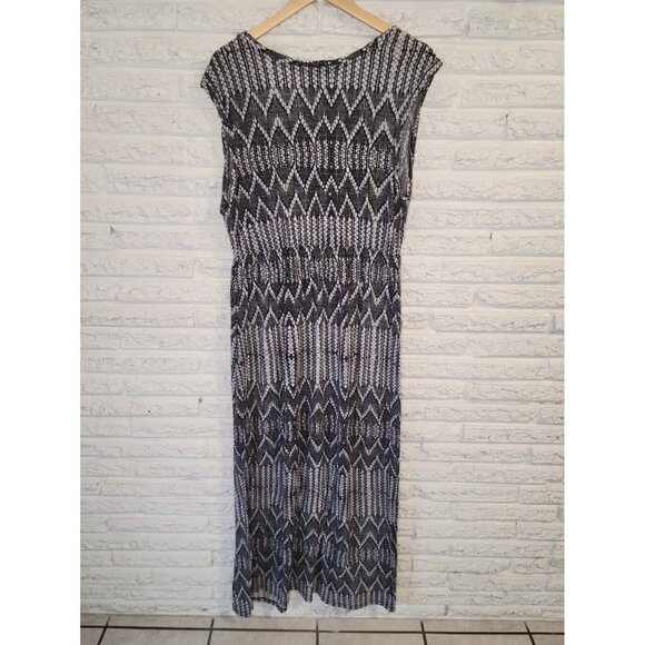 Faded Glory Womens Dress Extra Large XL Sheath Maxi Sleeveless GEO24E - Picture 6 of 9